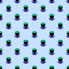 LGBTQIA+ Pride Gay (man) Pride Flag Pattern, high quality seamless hearts pattern in the gay pride flag colors, simple repeating design suitable for both print and digital projects, 3600x3600 px
