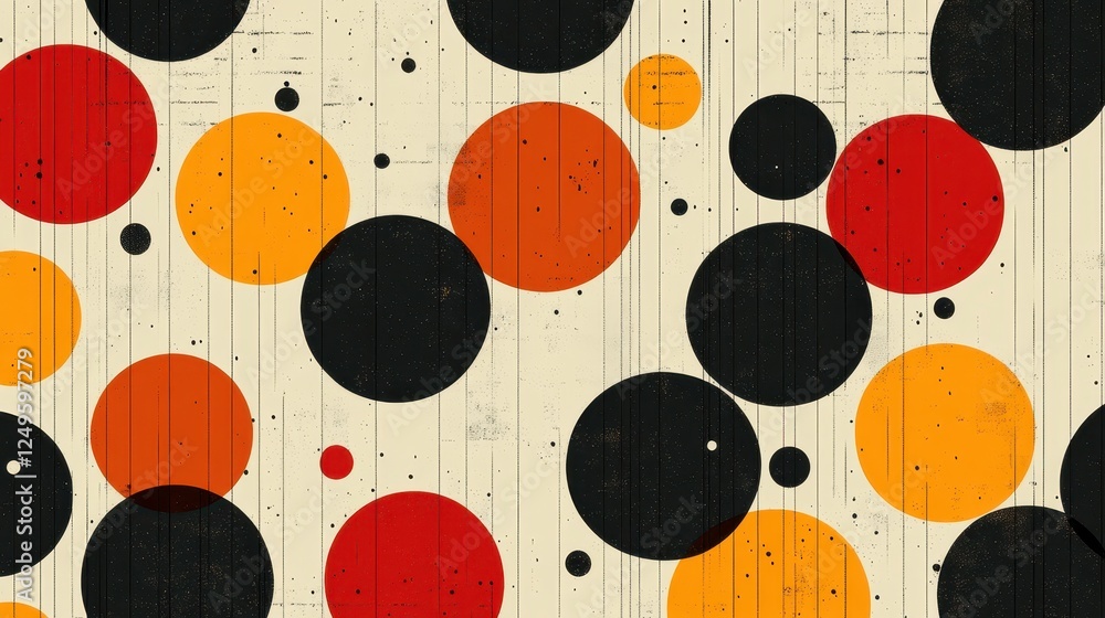 Poster abstract colorful circles pattern background texture design