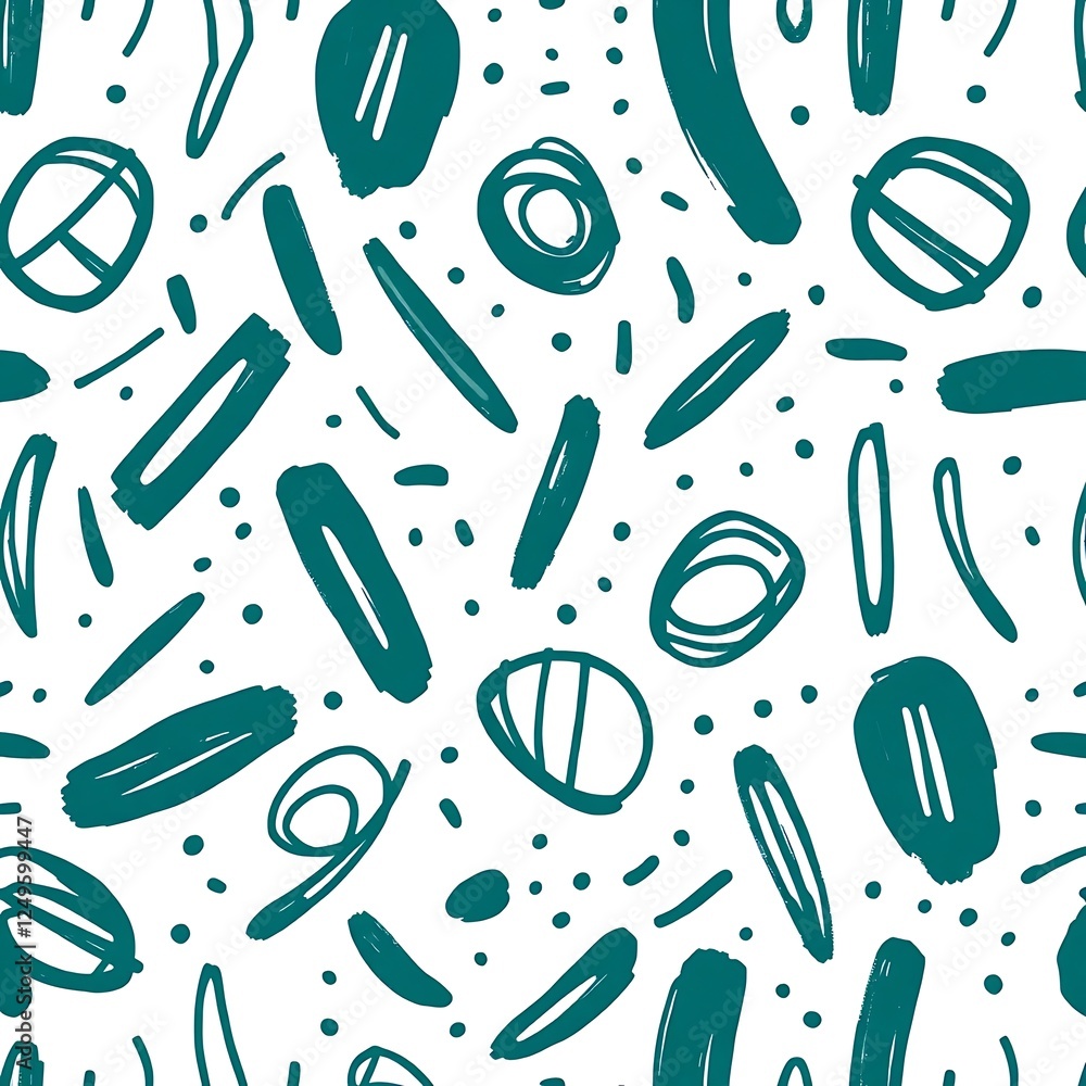 Poster teal abstract seamless pattern: a vibrant and modern teal abstract seamless pattern featuring a play