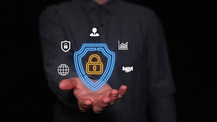 Human Finger Turns on Touch Screen Button and Activates Futuristic Artificial Intelligence. Visualization of Machine Learning, Circuit Board, Micro Processor, Virtual Augmented Reality, Computer Tech - Powered by Adobe