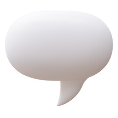 Speech bubble isolated on white transparent, Blank empty template 