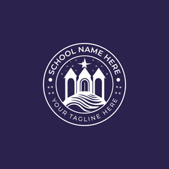 Logo for identity branding company school education for business.