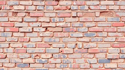 Fototapeta premium Rustic Perforated Brick Wall Texture for Architectural Designs