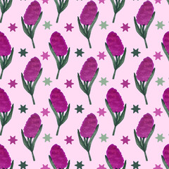 seamless pattern with flowers