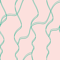 Seamless Abstract Wavy Line Pattern