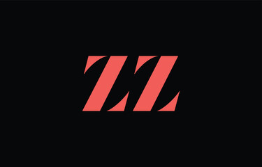 Abstract letter ZZ minimal logo design template. This minimal logo design is the process of creating a visual symbol that represents a brand, company, or individual.