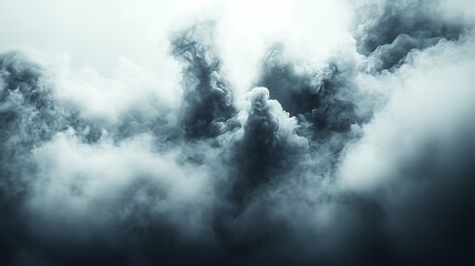 Modern artistic abstract cloud smoke pattern design