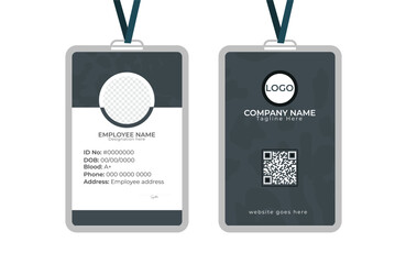 Modern ID Card Template| Office Id Card Layout | Employee Id Card for Your Business or Company