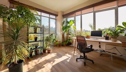 Fototapeta premium modern living room with a view