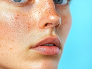 Fototapeta premium High Resolution Close-up of a Woman's Face