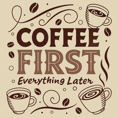 Coffee Lover’s Dream: Bold and Stylish T-Shirt Design for Caffeine Enthusiasts