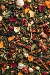 Close-Up of Colorful Herbs and Spices