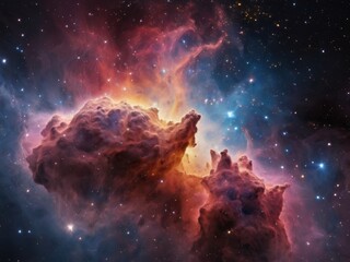 strange nebula in space