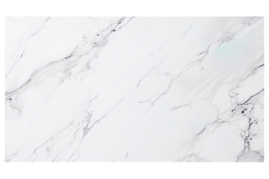 Natural white marble rectangular tile isolated on transparent background