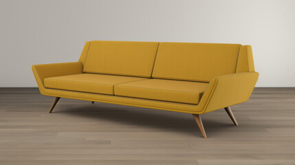 A vibrant living room featuring a teal sofa with white cushions on one side