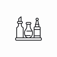 kitchen oil shelf icon sign vector