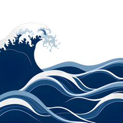 Japanese-Inspired Ocean Wave Pattern