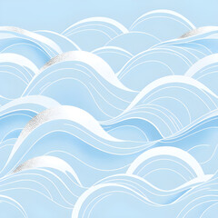 Japanese-Inspired Ocean Wave Pattern
