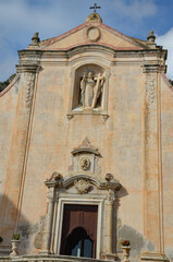 The Baroque Church of San Giuseppe, accessed by a spectacular double staircase in Taormina, Sicily