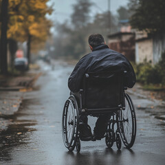disabled person in wheelchair