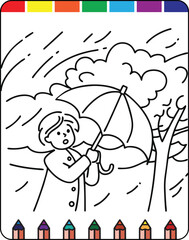 Earthquake Fun: Natural Disaster Coloring Page for Kids, Tornado Adventure: Kids Coloring Page of Natural Disasters, Hurricane Heroes: A Fun Coloring Page for Kids