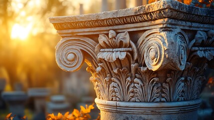 Fototapeta premium Doric columns showcasing ancient architecture high resolution hd image