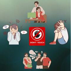 image of depicting sexual abuse of girls and women. sexual abuse of girls and women.