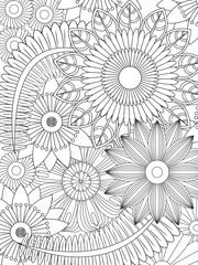 PrintFlowers Coloring Pages For Adules