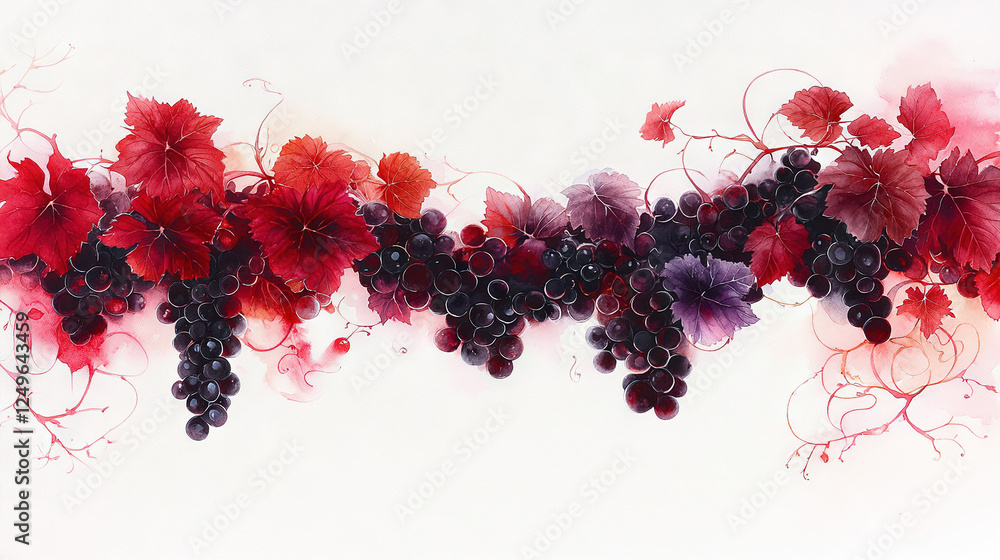 Aufkleber a table with grapes on top sits beside another table with grapes