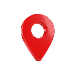 red location pin PNG, destination marker, geolocation icon, position marker, route icon, travel icon, gps symbol, wayfinding icon
