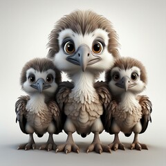 Fototapeta premium Niedlicher Geier