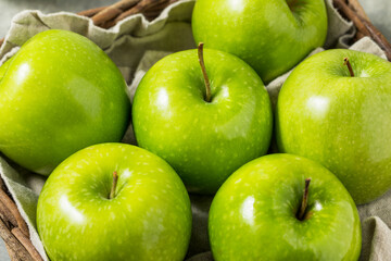Healthy Organic Green Granny Smith Apples