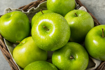 Healthy Organic Green Granny Smith Apples