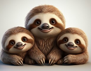 Obraz premium Niedliches Faultier