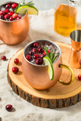 Boozy Refreshing Cranberry Moscow Mule