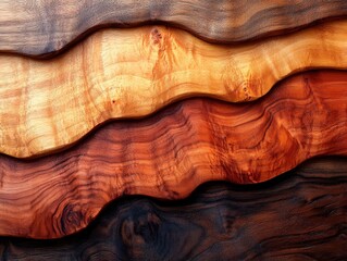 horizontal wooden planks, unique textures, knots, natural grain