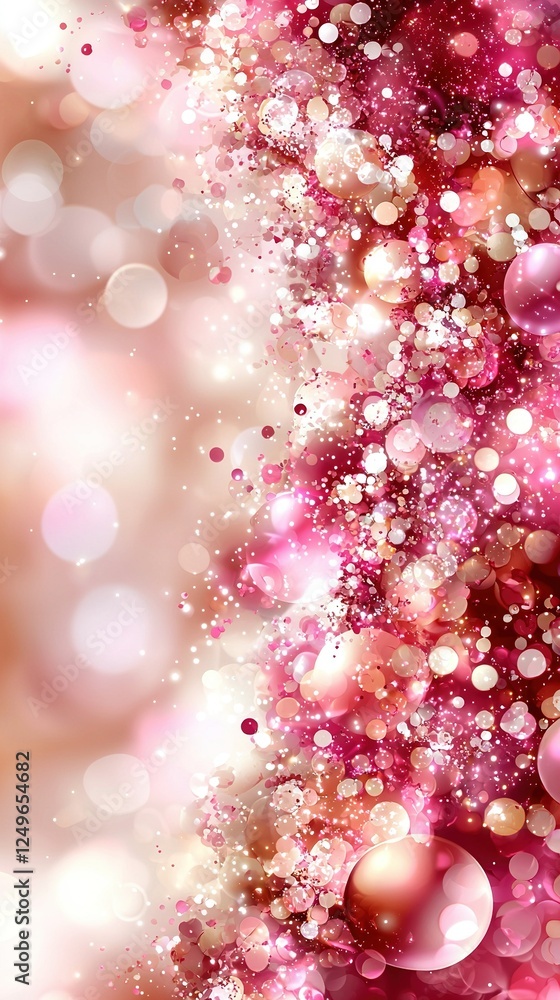 Poster a focused view of pastel backdrop featuring fuzzy bubble depiction at image base