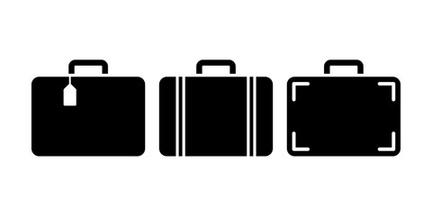 Travel suitcase luggage vector illustration on white background.eps