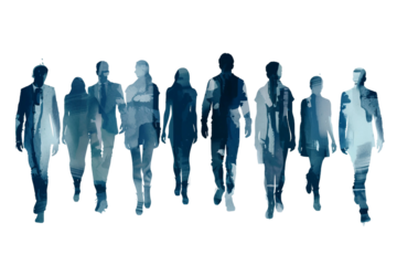 Artistic Representation of Human Silhouettes