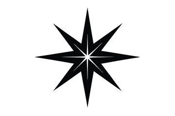 Obraz premium black and white star