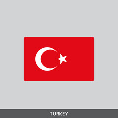 Turkey national flag vector design