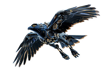 Fototapeta premium Artificial Intelligence Falcon Gliding