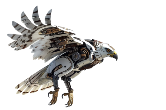High-Tech Hawk Utilizing AI for Hunting