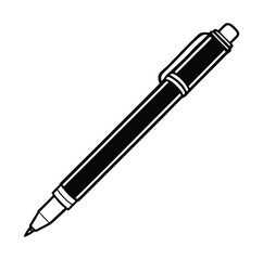 a vector pen on white background