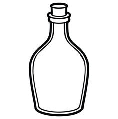 wine bottle vector illustration art