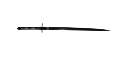 Photo of samurai sword or Rapier isolated on transparent background.png