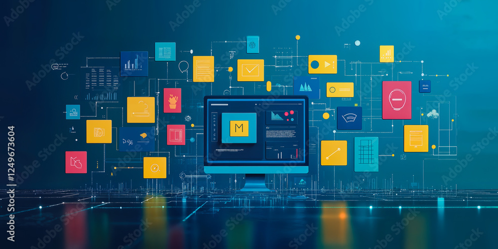 Poster agile app development process with digital tools and rapid feedback for software optimization