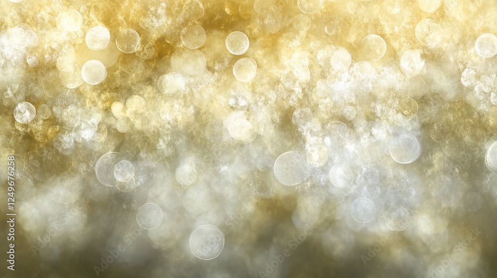 Poster abstract golden bokeh background with soft light effects