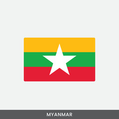 Myanmar national flag vector design