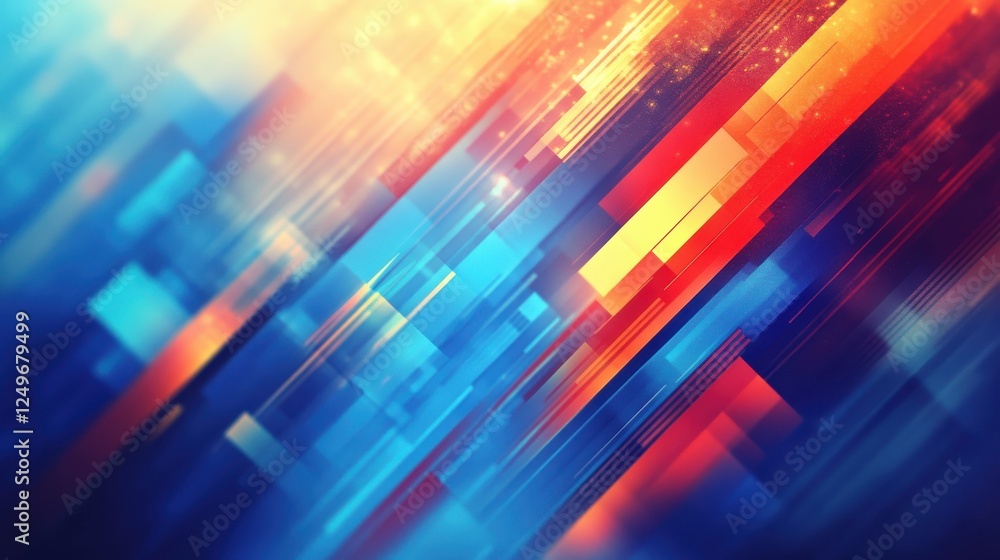 Poster abstract colorful arrow on blur background. business concept. abstract background with graphs and ch